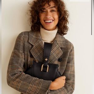 Mango geometric mini bag